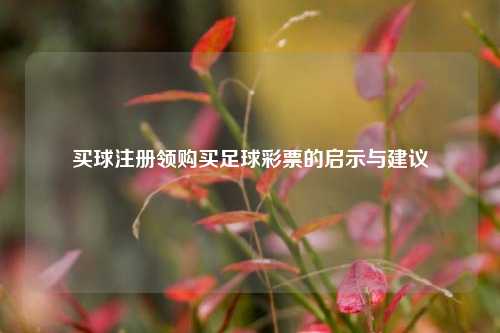 买球注册领购买足球彩票的启示与建议