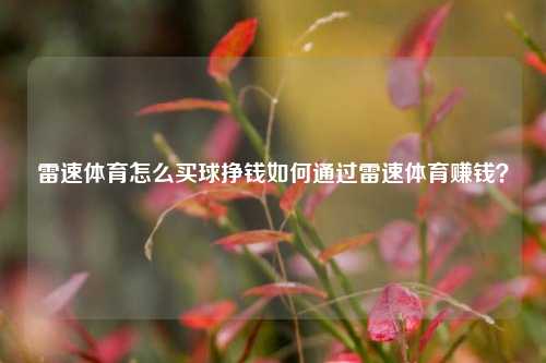 雷速体育怎么买球挣钱如何通过雷速体育赚钱？