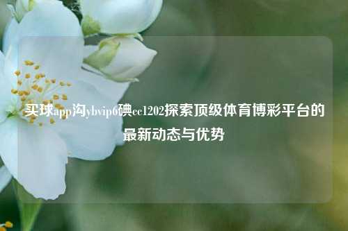 买球app沟ybvip6碘cc1202探索顶级体育博彩平台的最新动态与优势