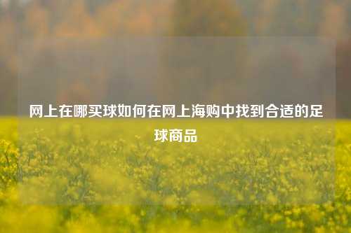 网上在哪买球如何在网上海购中找到合适的足球商品