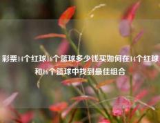 彩票14个红球16个篮球多少钱买如何在14个红球和16个篮球中找到最佳组合