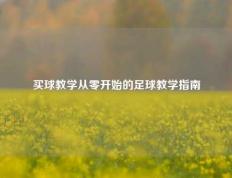 买球教学从零开始的足球教学指南