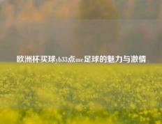欧洲杯买球yb33点me足球的魅力与激情
