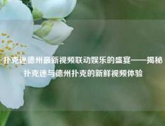扑克迷德州最新视频联动娱乐的盛宴——揭秘扑克迷与德州扑克的新鲜视频体验