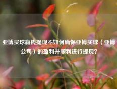 亚博买球赢钱提现不如何确保亚博买球（亚博公司）的盈利并顺利进行提现？