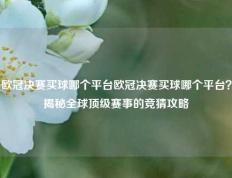 欧冠决赛买球哪个平台欧冠决赛买球哪个平台？揭秘全球顶级赛事的竞猜攻略
