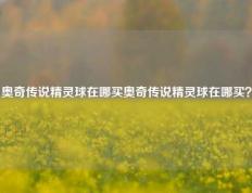 奥奇传说精灵球在哪买奥奇传说精灵球在哪买？