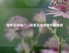 西甲买球取c77 tv探索足球世界的新维度