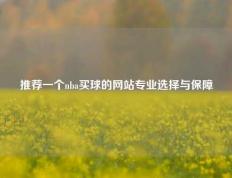 推荐一个nba买球的网站专业选择与保障