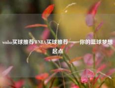 wnba买球推荐WNBA买球推荐——你的篮球梦想起点