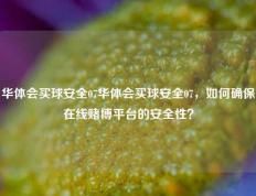 华体会买球安全07华体会买球安全07，如何确保在线赌博平台的安全性？