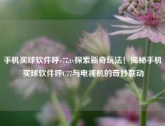 手机买球软件呼c77,tv探索新奇玩法！揭秘手机买球软件呼C77与电视机的奇妙联动