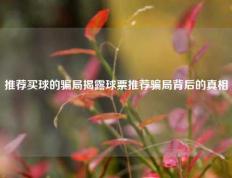 推荐买球的骗局揭露球票推荐骗局背后的真相