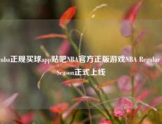 nba正规买球app贴吧NBA官方正版游戏NBA Regular Season正式上线