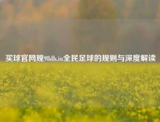 买球官网规98db,in全民足球的规则与深度解读