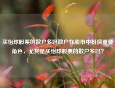 买怡球股票的散户多吗散户在股市中扮演重要角色，尤其是买怡球股票的散户多吗？