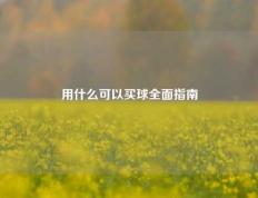 用什么可以买球全面指南
