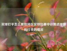 买球打平怎么算如何在足球比赛中计算进球数和打平的情况