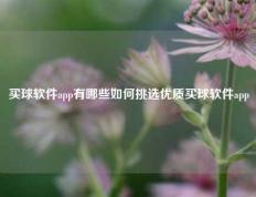 买球软件app有哪些如何挑选优质买球软件app