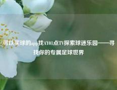 可以买球的app找AY01点TV探索球迷乐园——寻找你的专属足球世界