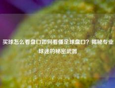 买球怎么看盘口如何看懂足球盘口？揭秘专业球迷的秘密武器