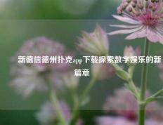✌️新德信德州扑克app下载探索数字娱乐的新篇章
