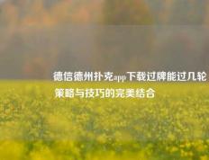 🎖️德信德州扑克app下载过牌能过几轮策略与技巧的完美结合