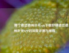 👉哪个德信德州扑克app下载好赚德信德州扑克APP的深度评测与推荐