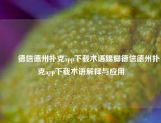 ✌️德信德州扑克app下载术语踢脚德信德州扑克app下载术语解释与应用