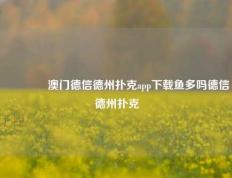🥈澳门德信德州扑克app下载鱼多吗德信德州扑克
