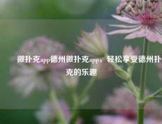 ✌️微扑克app德州微扑克app，轻松享受德州扑克的乐趣