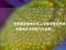 👈世界德信德州扑克app下载探索世界德信德州扑克的魅力与深度