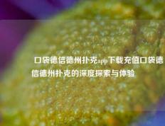 🥈口袋德信德州扑克app下载充值口袋德信德州扑克的深度探索与体验
