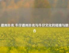 德州扑克 牛仔德州扑克与牛仔文化的碰撞与融合