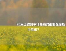 🎖️扑克王德州牛仔能赢吗谁能在赌场中胜出？