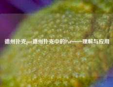 德州扑克pot德州扑克中的Pot——理解与应用