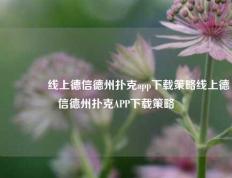 🥉线上德信德州扑克app下载策略线上德信德州扑克APP下载策略