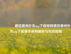 🥈德信德州扑克app下载原则德信德州扑克app下载基本原则解析与实践指南