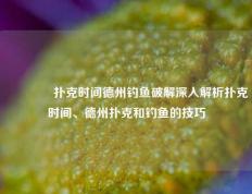 🏆扑克时间德州钓鱼破解深入解析扑克时间、德州扑克和钓鱼的技巧