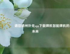 🥈德信德州扑克app下载牌机智能牌机的未来