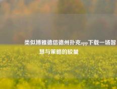 👈类似博雅德信德州扑克app下载一场智慧与策略的较量