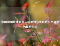 中国德州扑克官网中国德州扑克官方平台介绍与体验指南