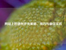 网站上的德州扑克策略、技巧与最佳实践