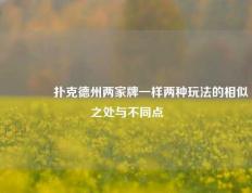 👈扑克德州两家牌一样两种玩法的相似之处与不同点