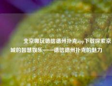 🏆北京哪玩德信德州扑克app下载探索京城的智慧娱乐——德信德州扑克的魅力