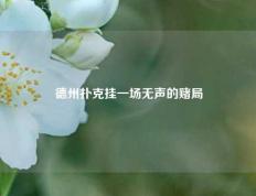 德州扑克挂一场无声的赌局