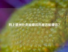 网上德州扑克能赚钱吗是否能赚钱？
