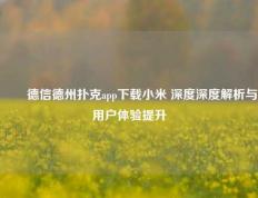 ✌️德信德州扑克app下载小米 深度深度解析与用户体验提升