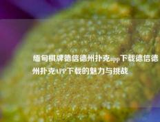 🌈缅甸棋牌德信德州扑克app下载德信德州扑克APP下载的魅力与挑战