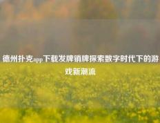 德州扑克app下载发牌销牌探索数字时代下的游戏新潮流